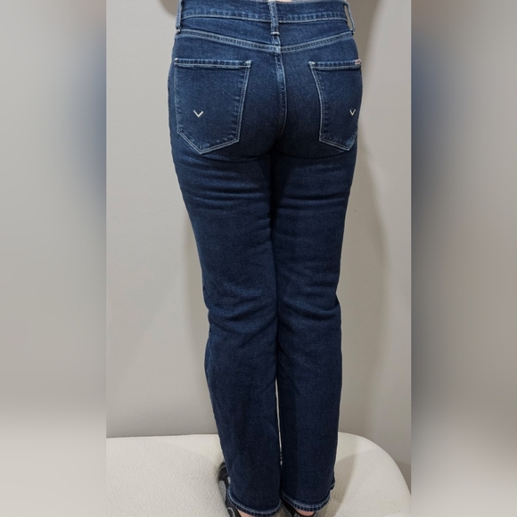 Hudson NOA Straight Leg Jeans Size 27 Dark Wash High Rise Premium Denim - Picture 6 of 7